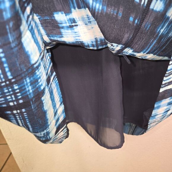 Pendleton Laura Dress Blue Pattern Fit & Flare Size 8 Side Zipper - Picture 5 of 9